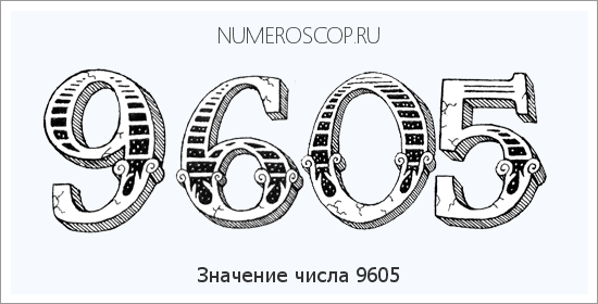 Расшифровка значения числа 9605 по цифрам в нумерологии