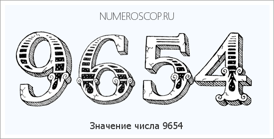 Расшифровка значения числа 9654 по цифрам в нумерологии