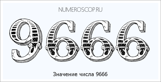 Расшифровка значения числа 9666 по цифрам в нумерологии