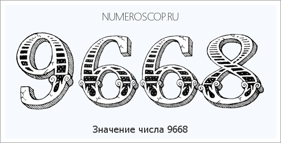 Расшифровка значения числа 9668 по цифрам в нумерологии