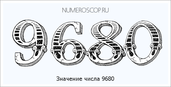 Расшифровка значения числа 9680 по цифрам в нумерологии