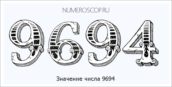 Расшифровка значения числа 9694 по цифрам в нумерологии