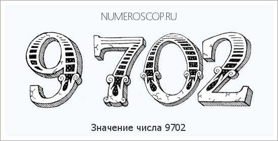 Расшифровка значения числа 9702 по цифрам в нумерологии