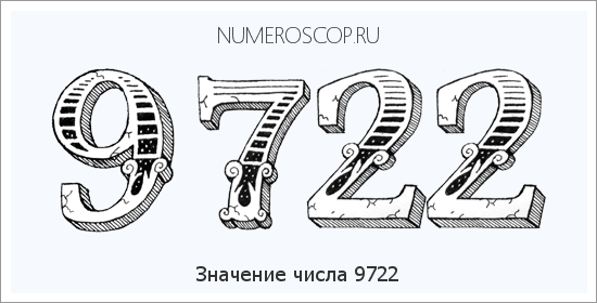 Расшифровка значения числа 9722 по цифрам в нумерологии
