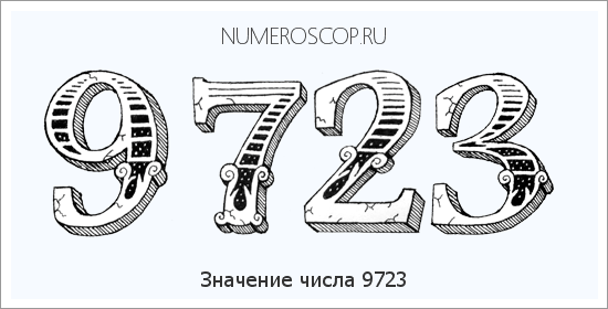Расшифровка значения числа 9723 по цифрам в нумерологии