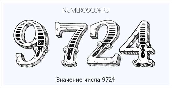 Расшифровка значения числа 9724 по цифрам в нумерологии