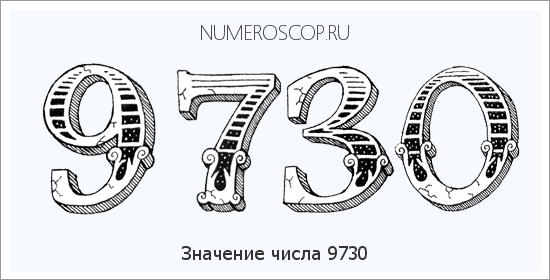 Расшифровка значения числа 9730 по цифрам в нумерологии