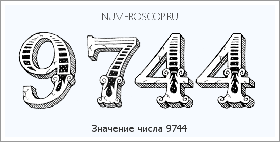 Расшифровка значения числа 9744 по цифрам в нумерологии
