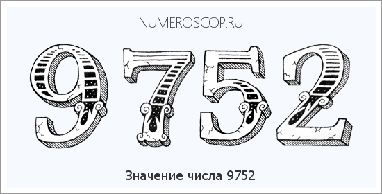 Расшифровка значения числа 9752 по цифрам в нумерологии