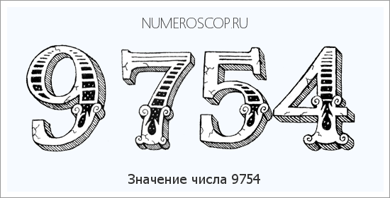 Расшифровка значения числа 9754 по цифрам в нумерологии