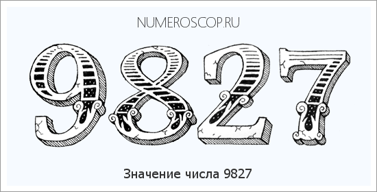 Расшифровка значения числа 9827 по цифрам в нумерологии