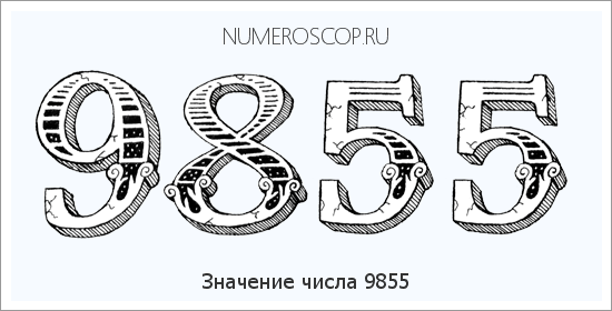 Расшифровка значения числа 9855 по цифрам в нумерологии