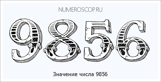 Расшифровка значения числа 9856 по цифрам в нумерологии