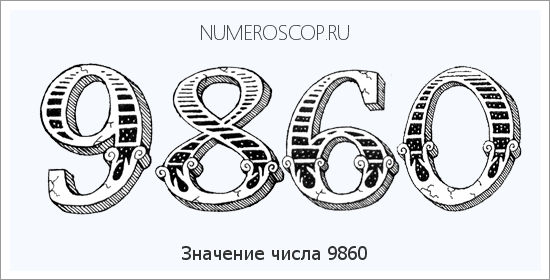 Расшифровка значения числа 9860 по цифрам в нумерологии