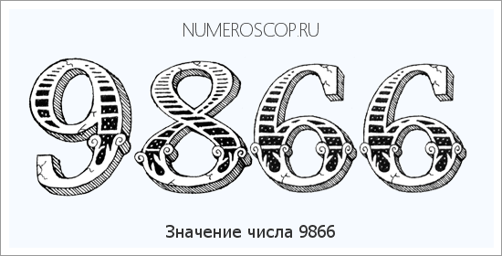 Расшифровка значения числа 9866 по цифрам в нумерологии