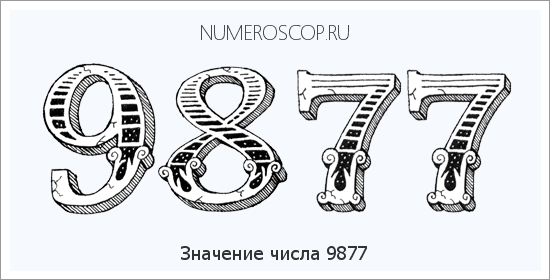 Расшифровка значения числа 9877 по цифрам в нумерологии