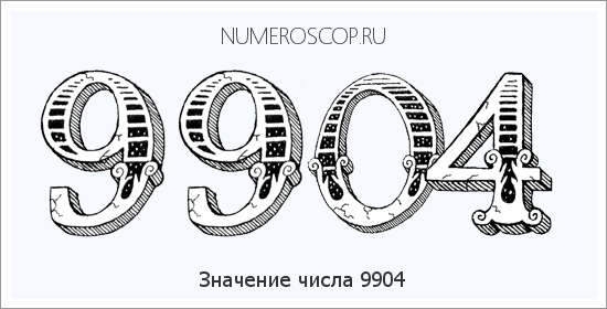 Расшифровка значения числа 9904 по цифрам в нумерологии