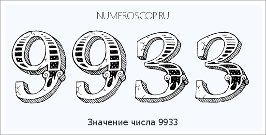 Расшифровка значения числа 9933 по цифрам в нумерологии