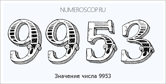 Расшифровка значения числа 9953 по цифрам в нумерологии