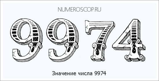 Расшифровка значения числа 9974 по цифрам в нумерологии